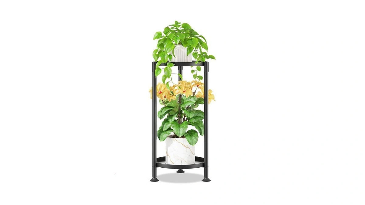 Idavosic.ly 2 Tier Plant Stand Indoor With 10 Inch Wide
