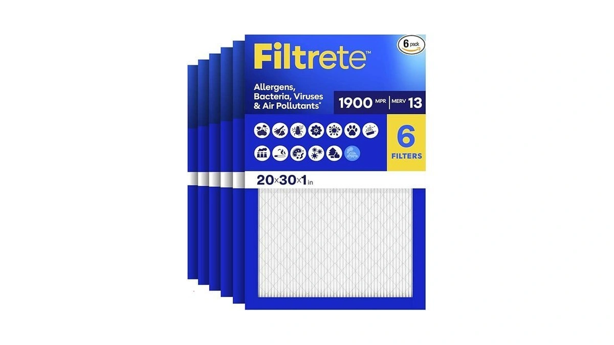 Filtrete 20x30x1 Air Filter, Merv 13 Mpr 1900, Allergens, Bacteria,