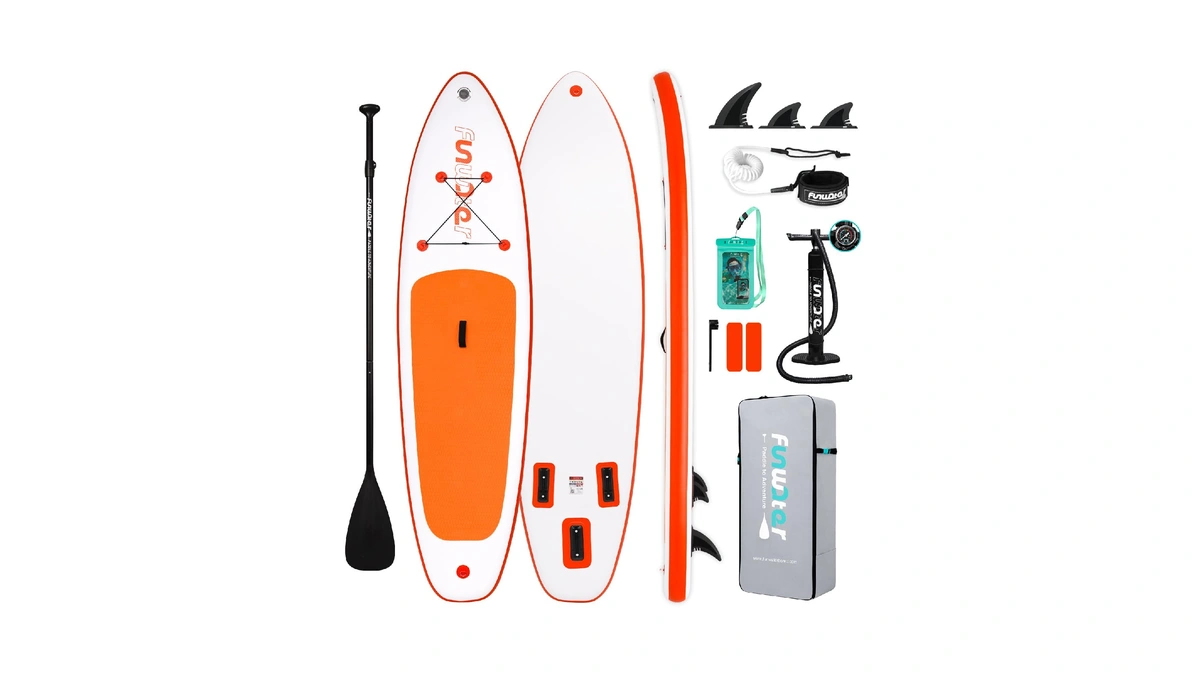 Funwater Sup Inflatable Stand Up Paddle Board 10'6×33"×6" Ultra-light Inflatable
