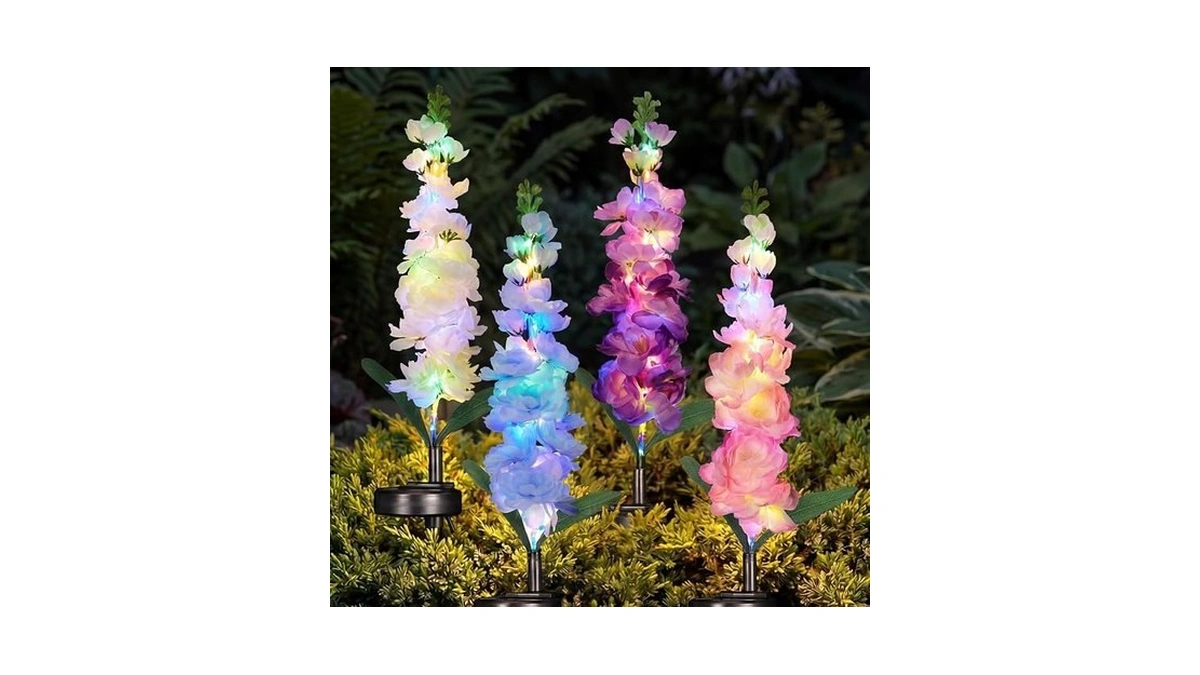 Snclriao Solar Flower Lights -pack