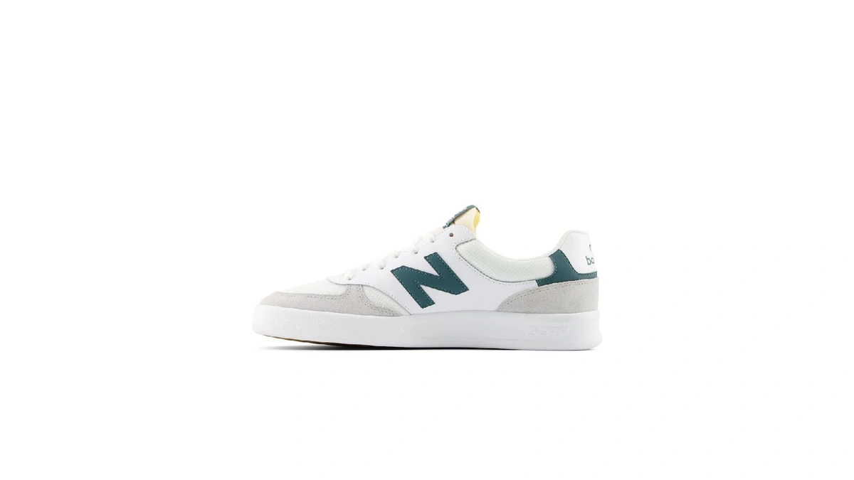 New Balance Men's 300 V3 Court Sneaker, White/brighton Grey/new Spruce,