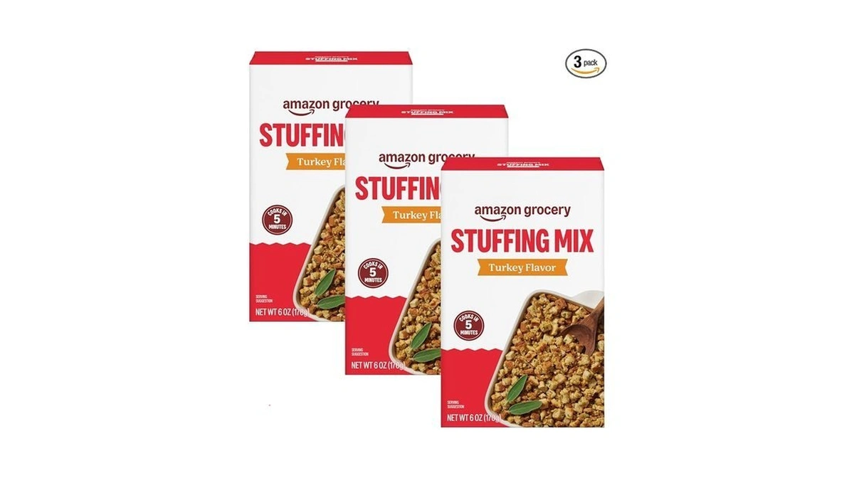 Amazon Fresh, Stuffing Mix Turkey Flavor, 6 Oz (pack Of