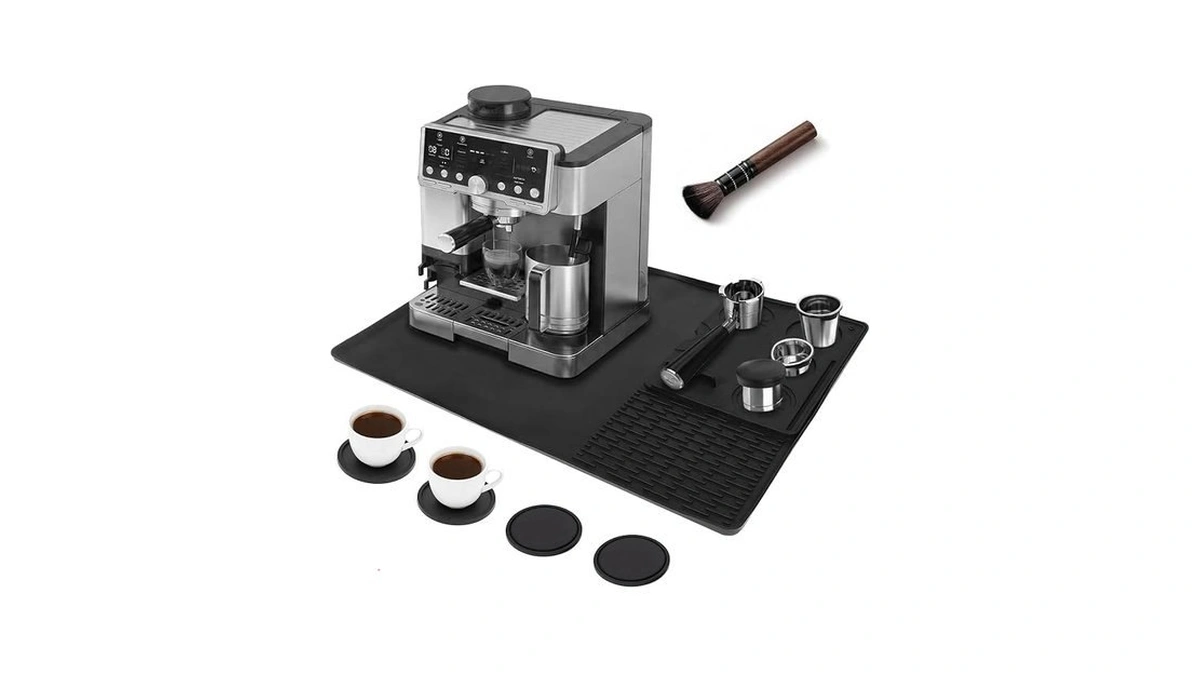 Silicone Coffee Mat For Ninja Luxe Cafe Accessories, Compatible With