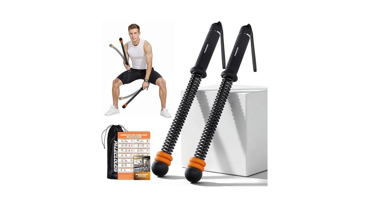 Portable Ropeless Battle Rope, Adjustable Cordless Battle Rope For Home