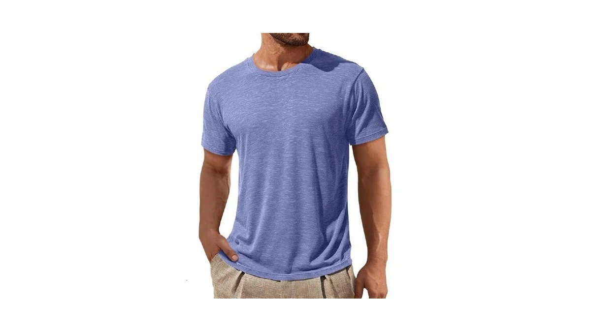 Zdc Mens Short Sleeve Shirts Summer Casual Crew Neck T