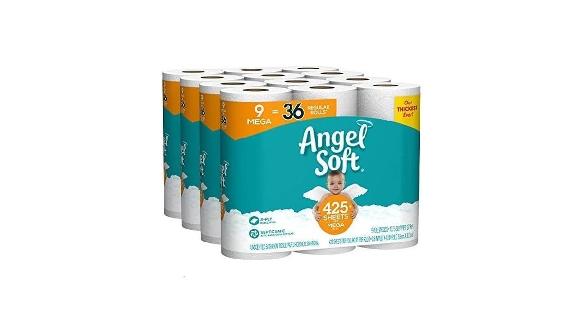 Angel Soft 9 Mega Rolls (case Of 4-9 Mega Roll