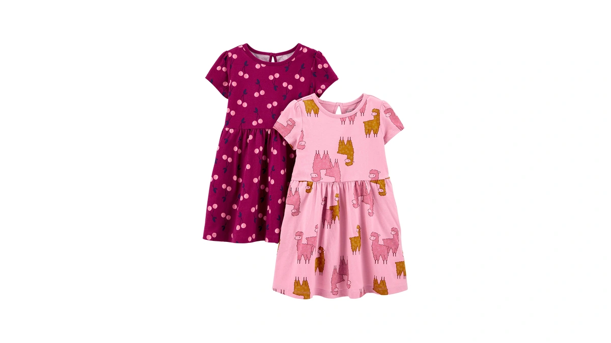 Simple Joys By Carter's Baby And Toddler Girls' 2-pack Short-sleeve