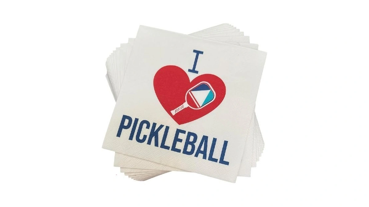 Keeks And Co I Love Pickleball Paper Cocktail Napkins |