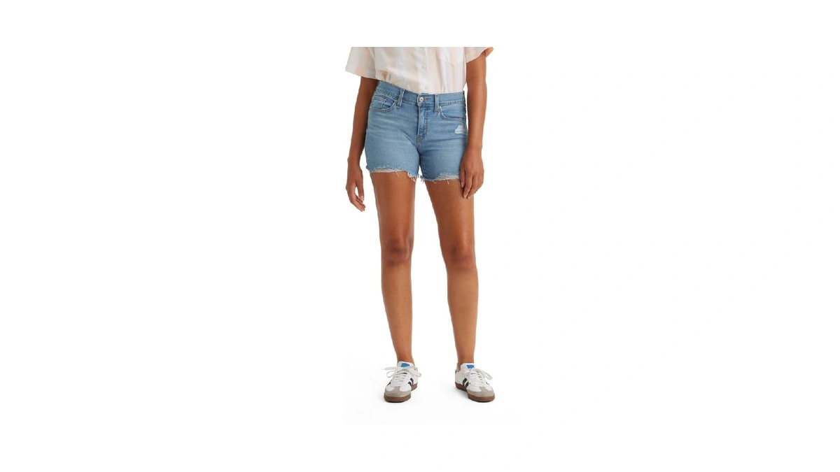 Levi's Women's Mid Length Shorts (also Available In Plus), (new)