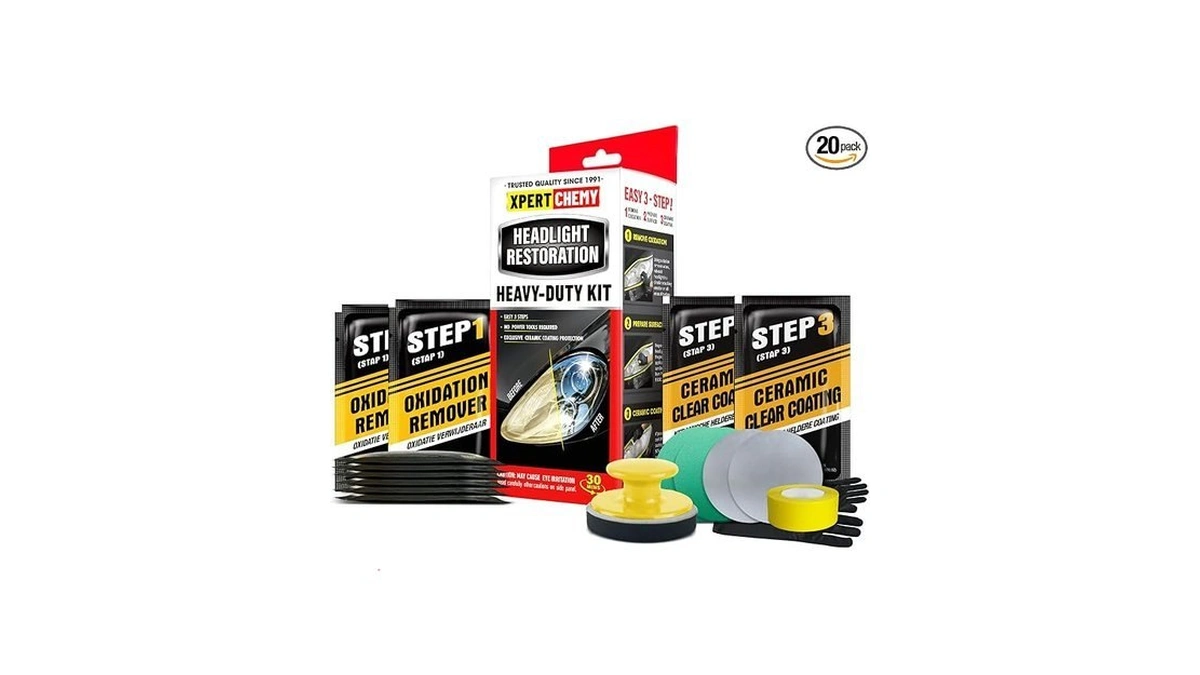 Xpertchemy Headlight Restoration Kit-headlight Cleaner Removing The Heavy-duty Yellowing, Clouding