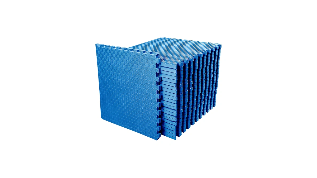 Balancefrom Puzzle Exercise Mat 1" Thick, Eva Interlocking Foam Floor