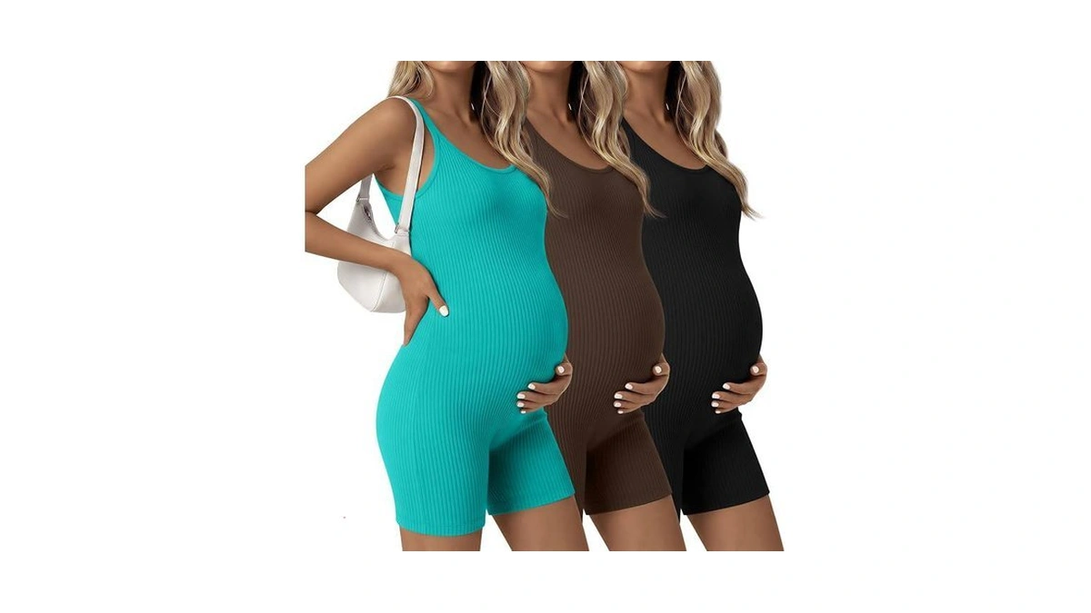 Amazon : Sweetyweee 3 Pack Maternity Spaghetti St