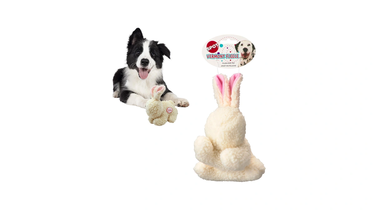 Amazon : Spot 6in Vermont Style Fleece Rabbit Dog
