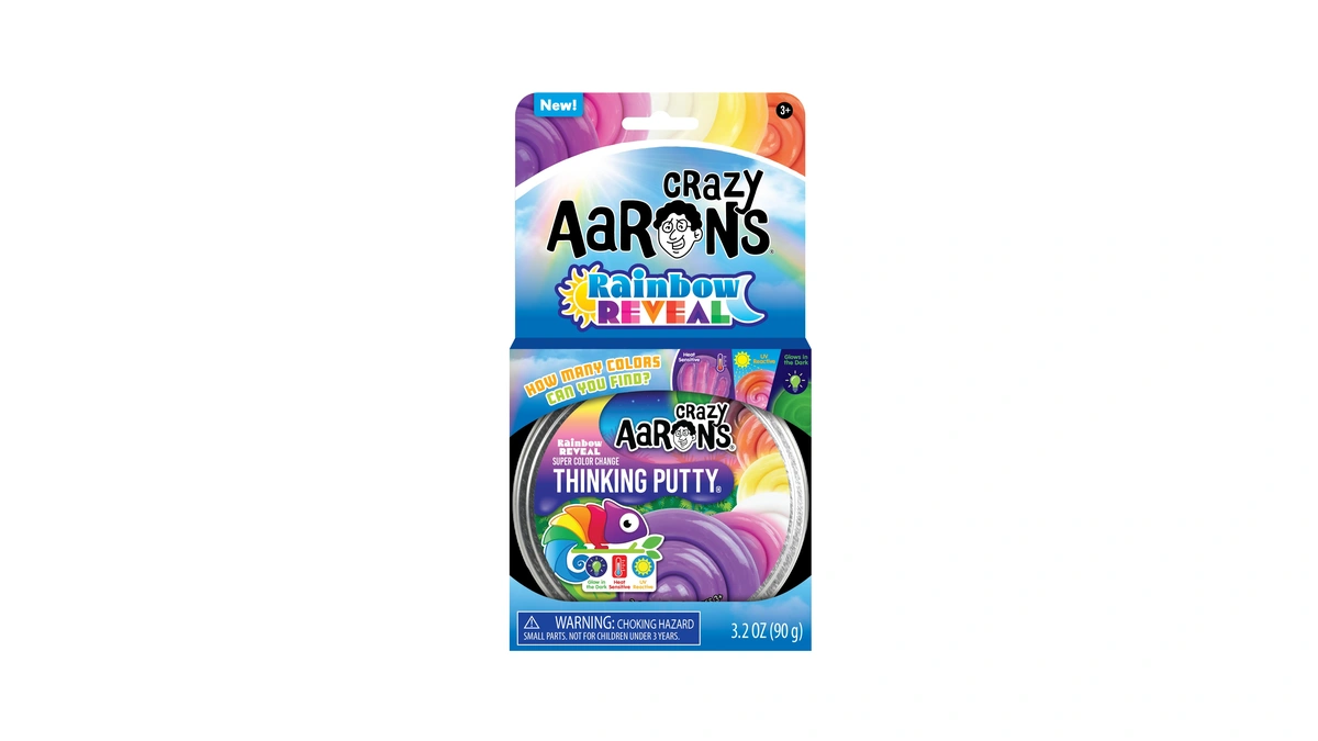 Crazy Aaron's(r) Rainbow Reveal Thinking Putty - Made In Usa