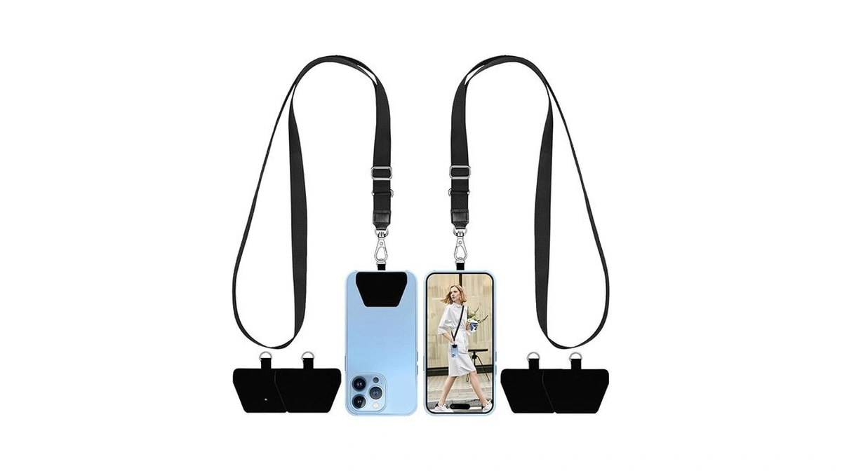 Shanshui Phone Lanyard, 4x Durable Pads And 2x Adjustable Lanyard