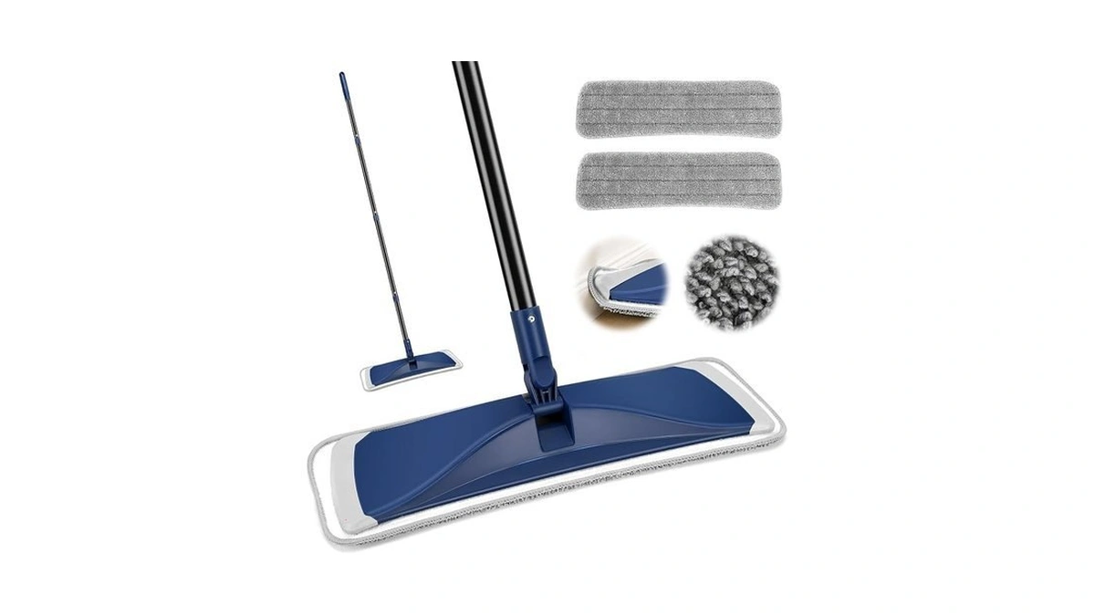 Buve Microfiber Flat Mop For Hardwood Floors Cleaning