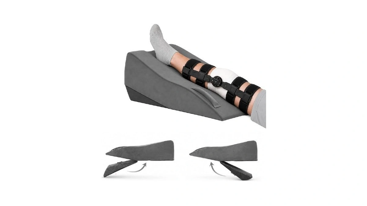 Adjustable Height Leg Elevation Pillows For After Surgery, Single Leg