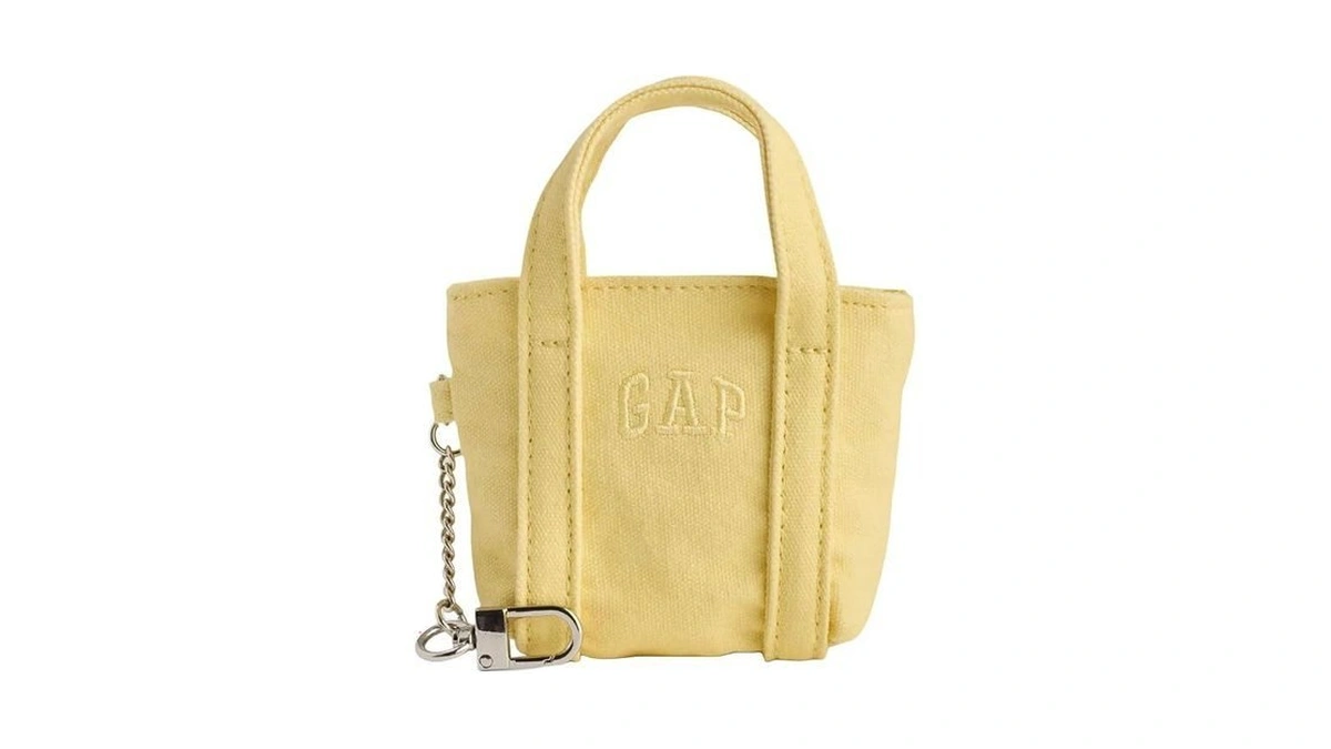 Gap Women's Logo Tote Bag Charm, Havana Yellow, One Size
