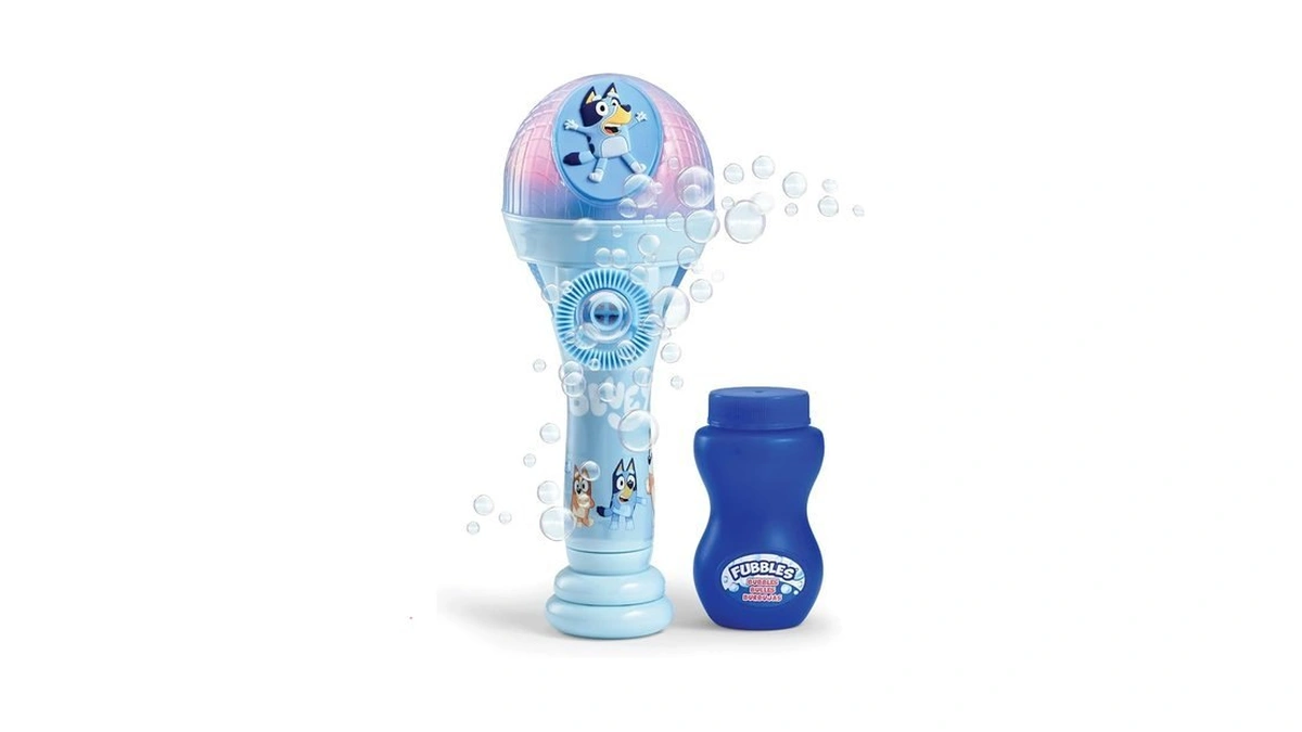 Bluey Dance Mode Bubble Machine And Toy Microphone | Bluey