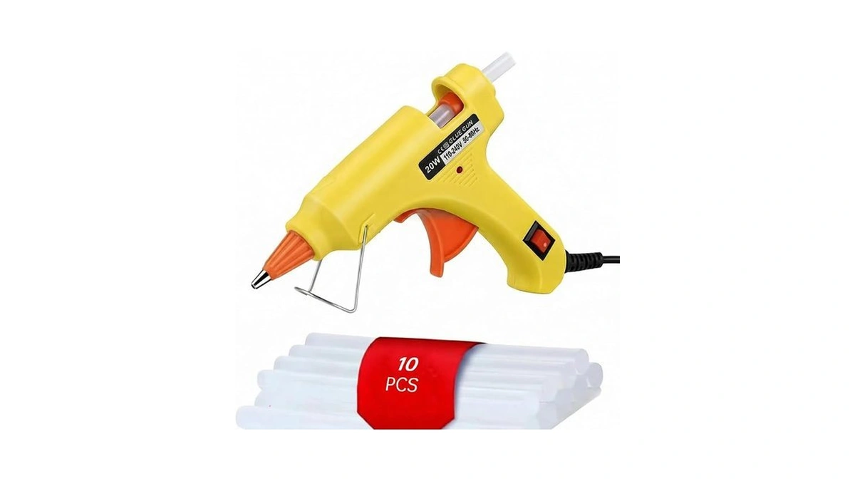 Zfyoung Mini Hot Glue Gun 10pcs Glue Stick Hot Glue