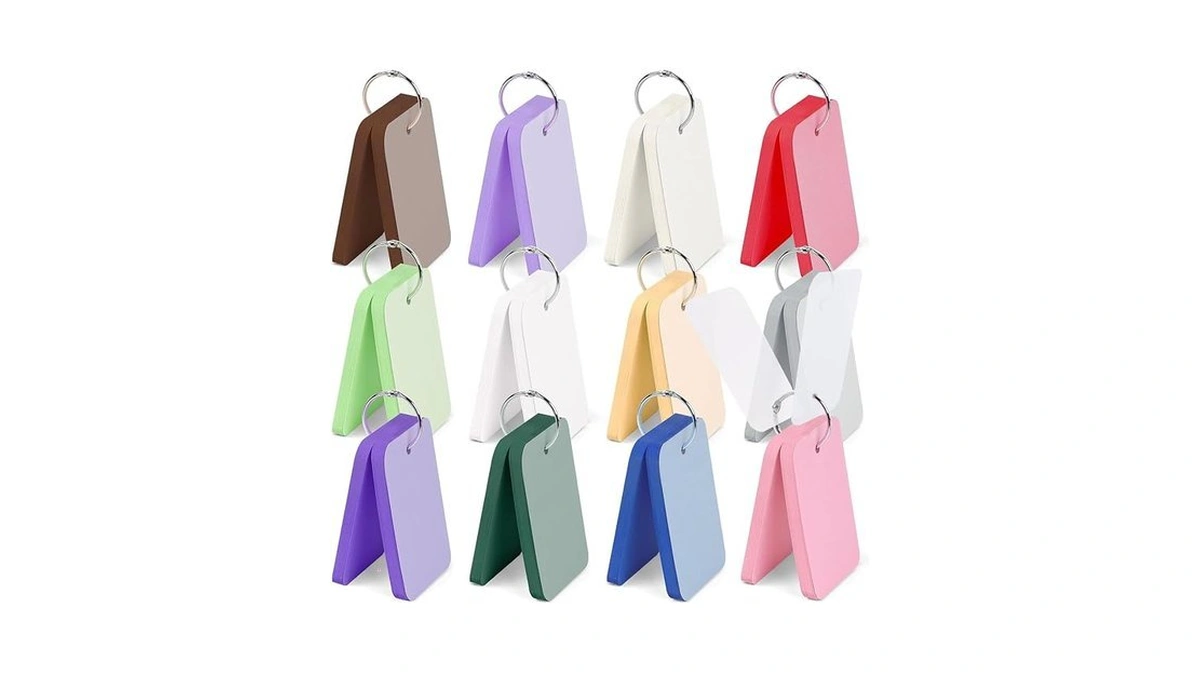 Koogel 600pcs Index Cards With Rings And Covers, 2.2x3.5 Inch