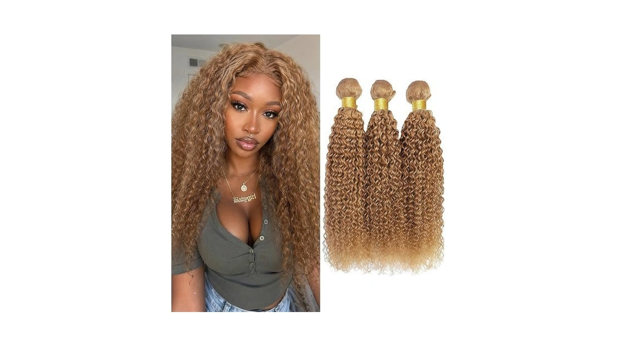 Kodrhar Honey Blonde Human Hair Bundles 20 22 24 Inch