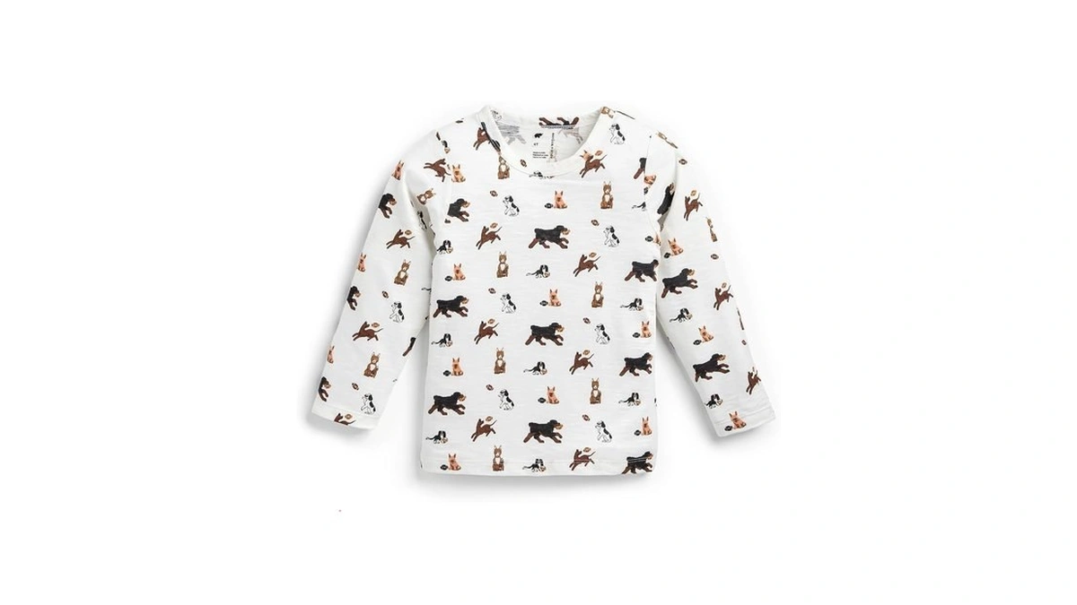 Monica + Andy Baby Long Sleeve Crewneck Tee, Size 3-6