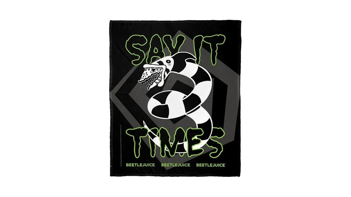 Northwest Beetlejuice Silk Touch Throw Blanket, 50" X 60", Say