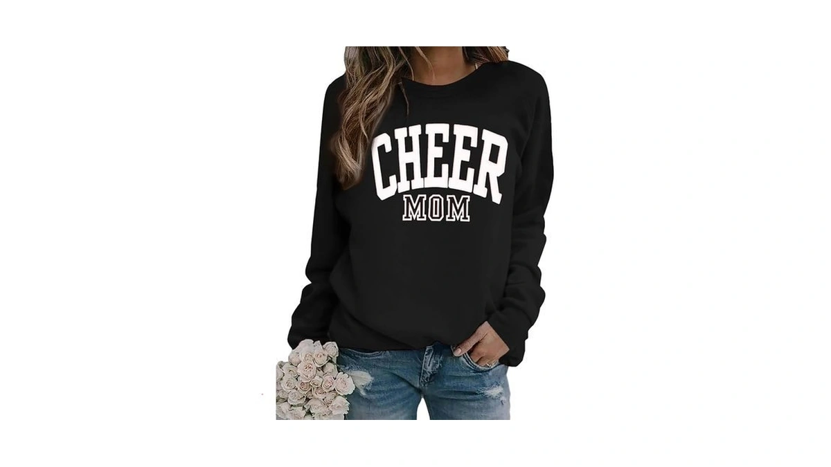 Cheer Mom Sweatshirts For Women Crewneck Long Sleeve Game Day