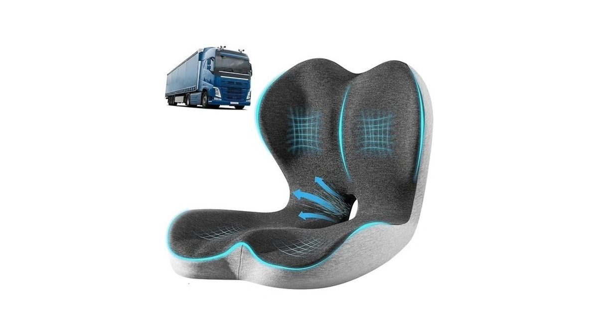 Staraneer Ultimate L-shaped Truck Driver Seat Cushion - Ergonomic Memory