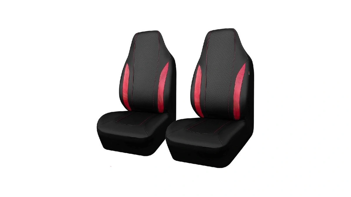 Outlet Sporty Carbon Fiber Leather Universal Bucket Car Seat Cover,
