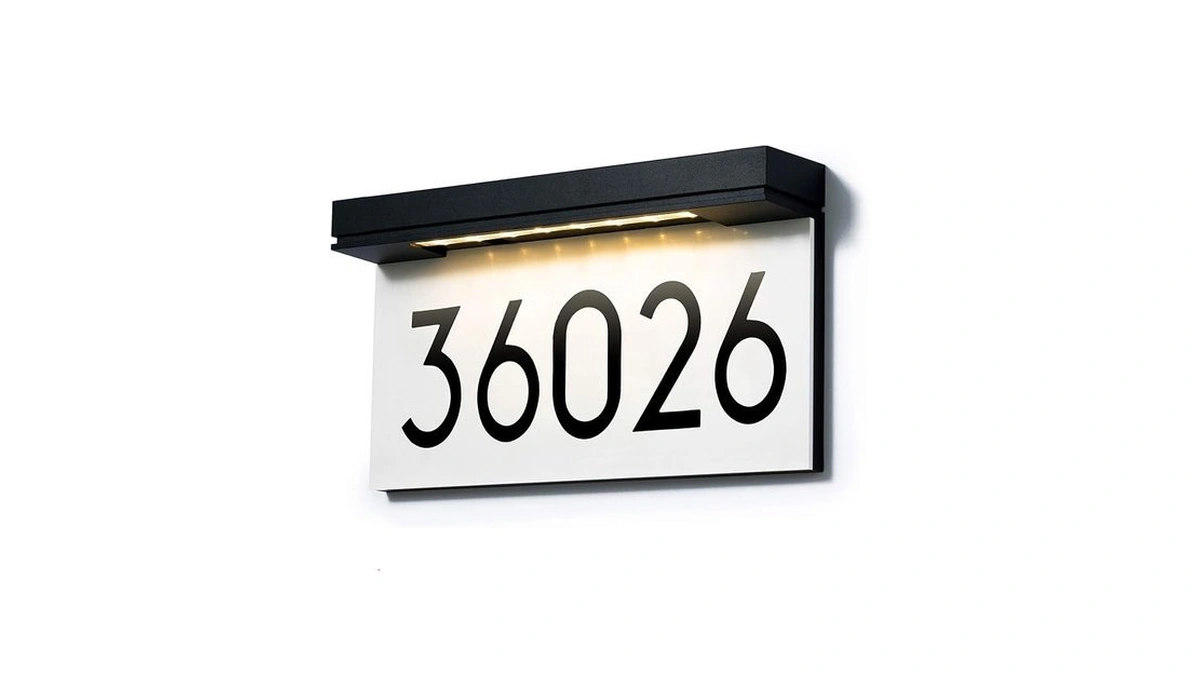 Solar Powered House Numbers