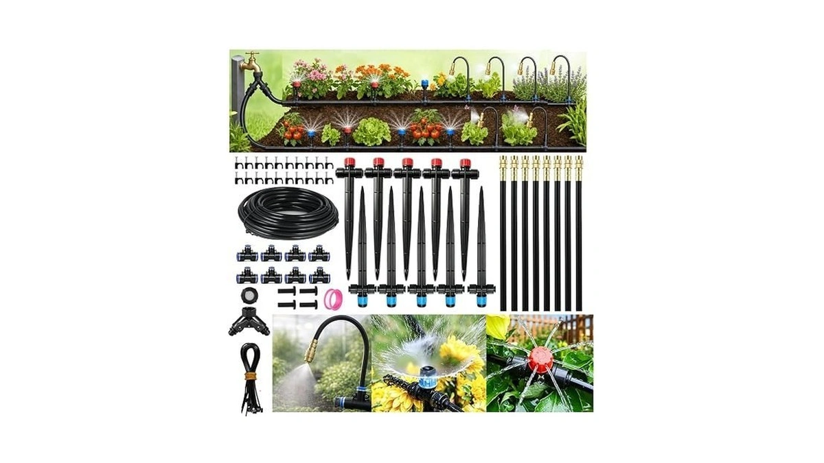 Amazon code: 120ft Drip Irrigation System For Garden: