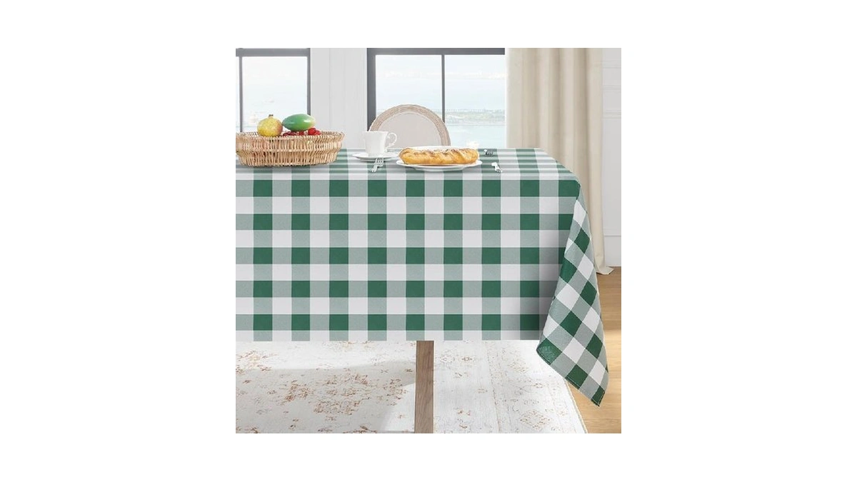 Amazon coupon: Softalker Spring Checkered Tablecloths