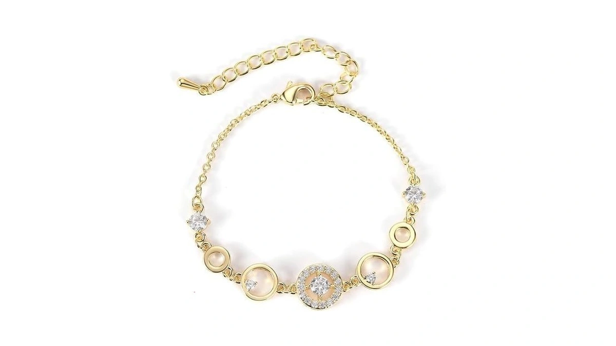 Simple Cute Charm Dainty Gold Bracelets For Women Adjustable Metal