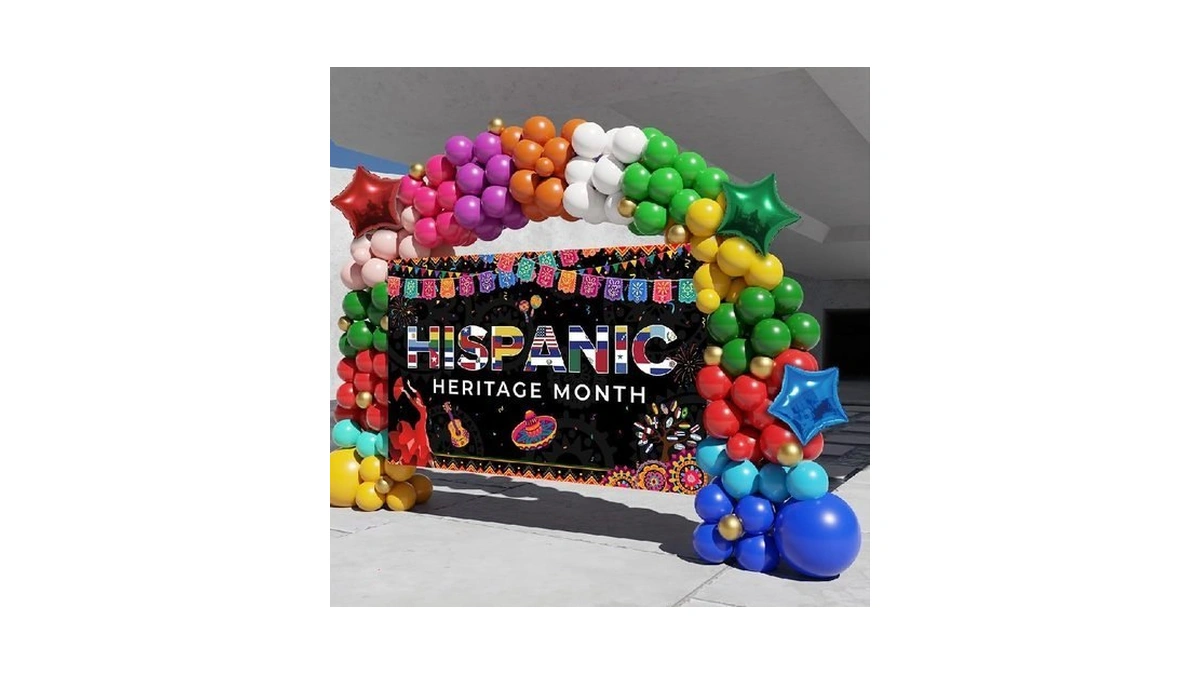 Hispanic Heritage Month Decorations, 161pcs Hispanic Heritage Month Balloon Garland
