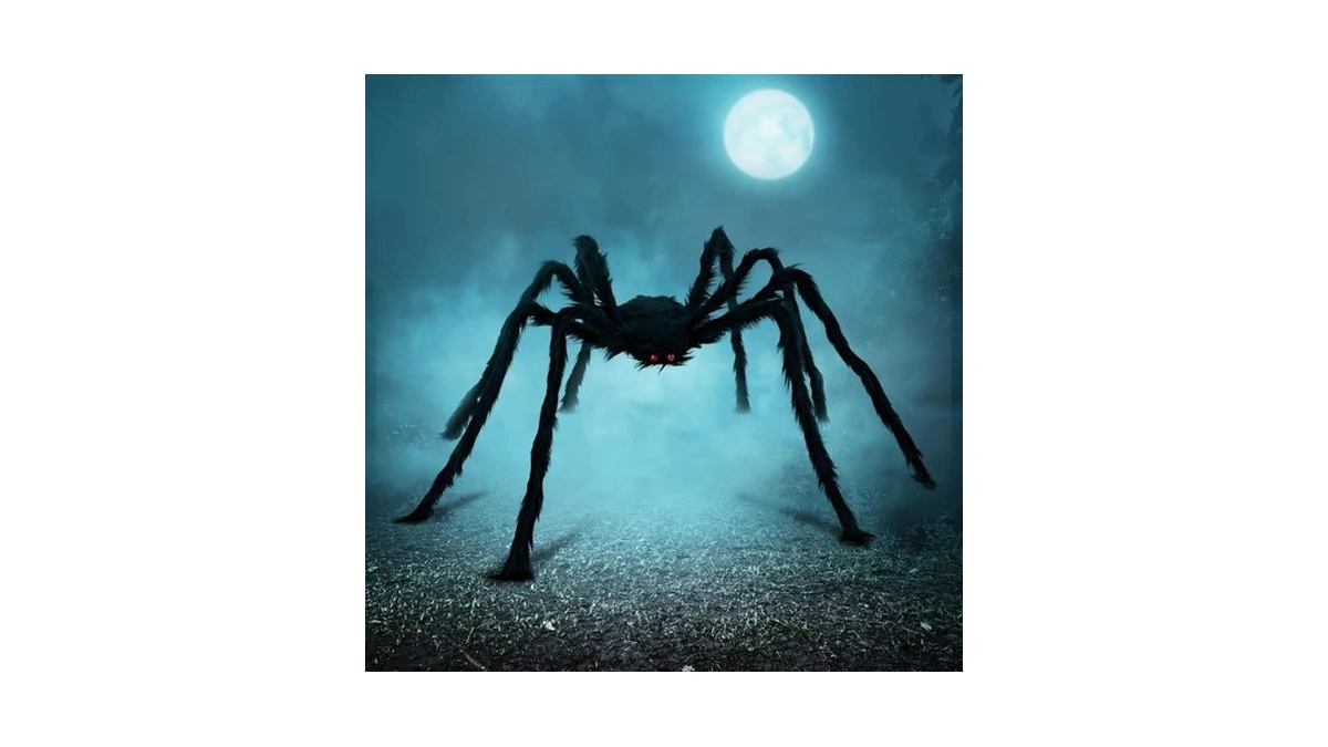 Joyin Halloween Outdoor Decorations Giant Spider, 5 Ft Large Spider