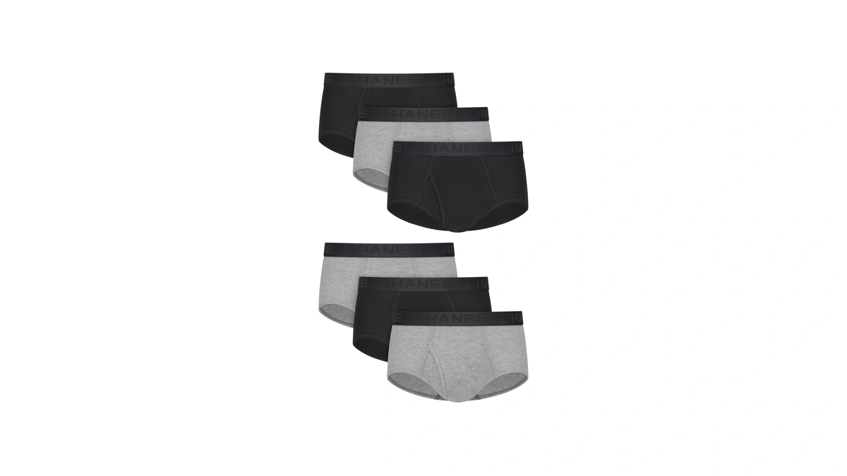 Hanes Ultimate Men's Underwear Briefs Pack, 6-pack, Ultimate Comfortsoft Moisture-wicking