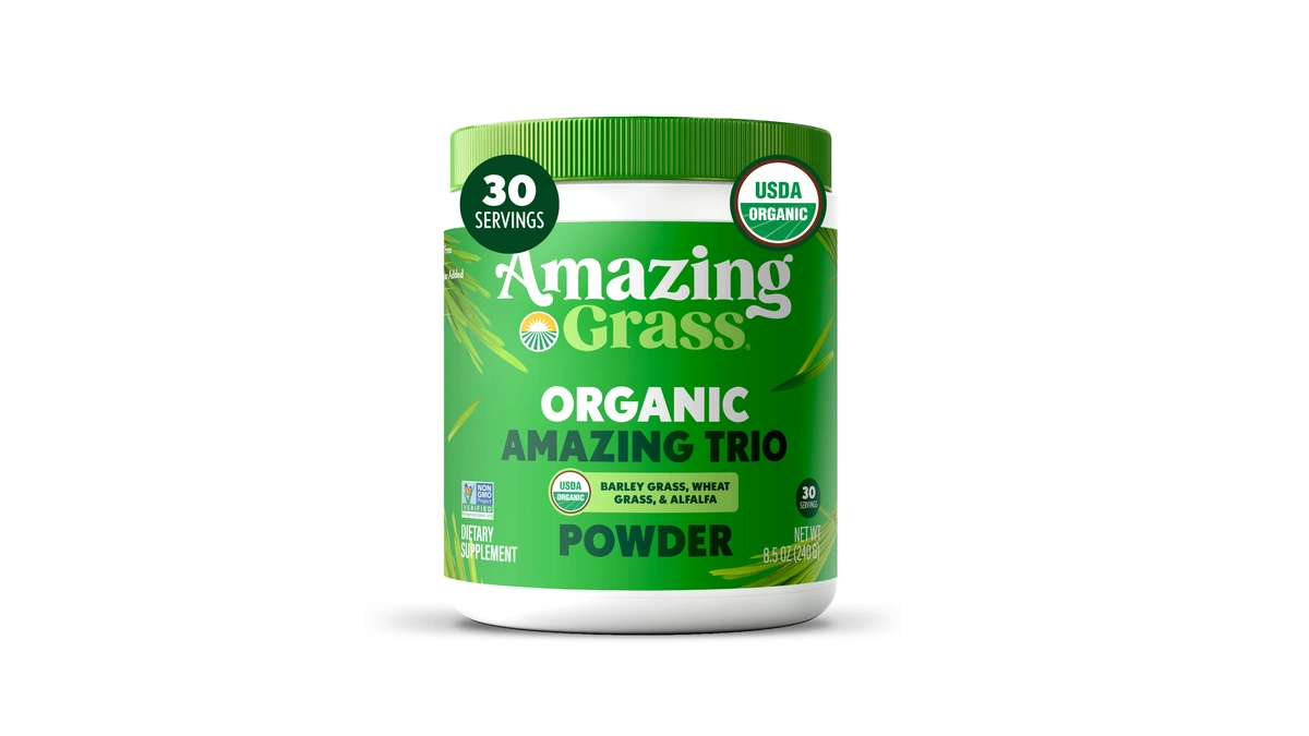 Amazing Grass Greens Trio: Greens Powder With Wheatgrass, Alfalfa, &