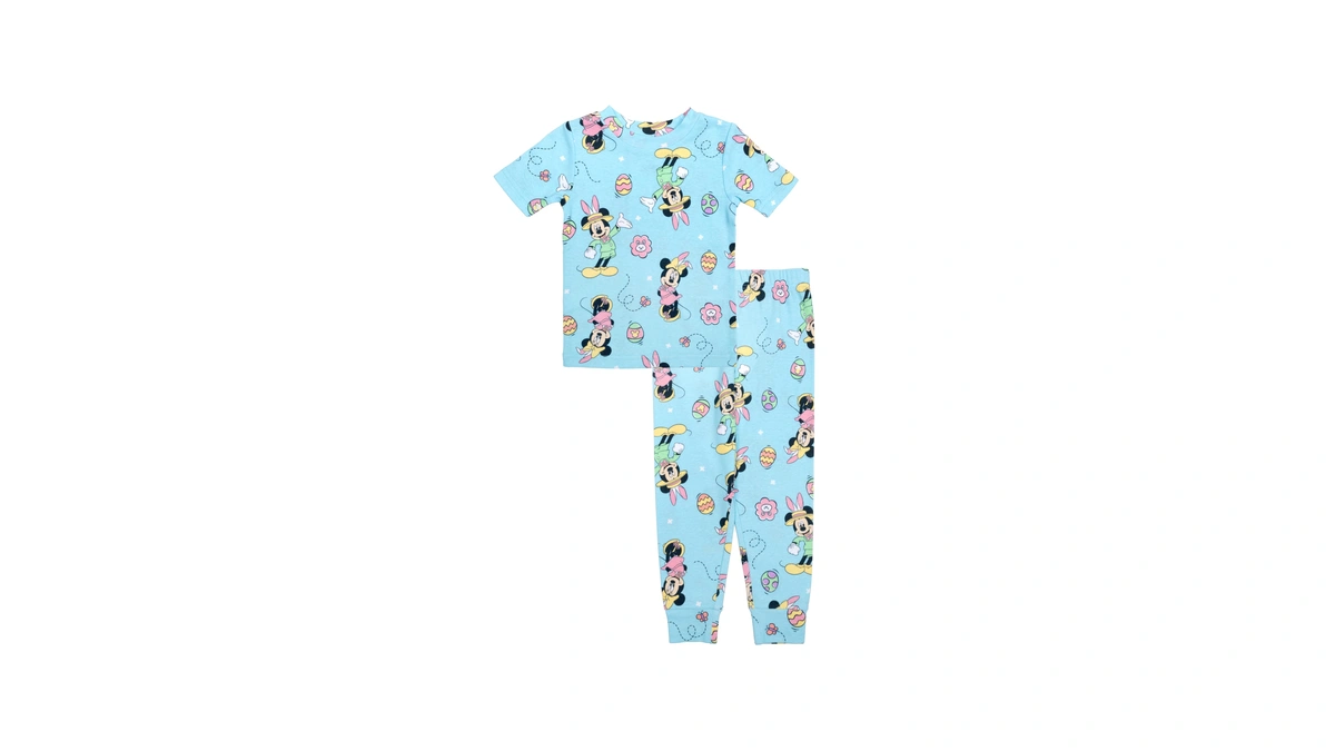 Disney Unisex-child 2-piece Snug-fit Cotton Holiday Pajama Set, Soft &
