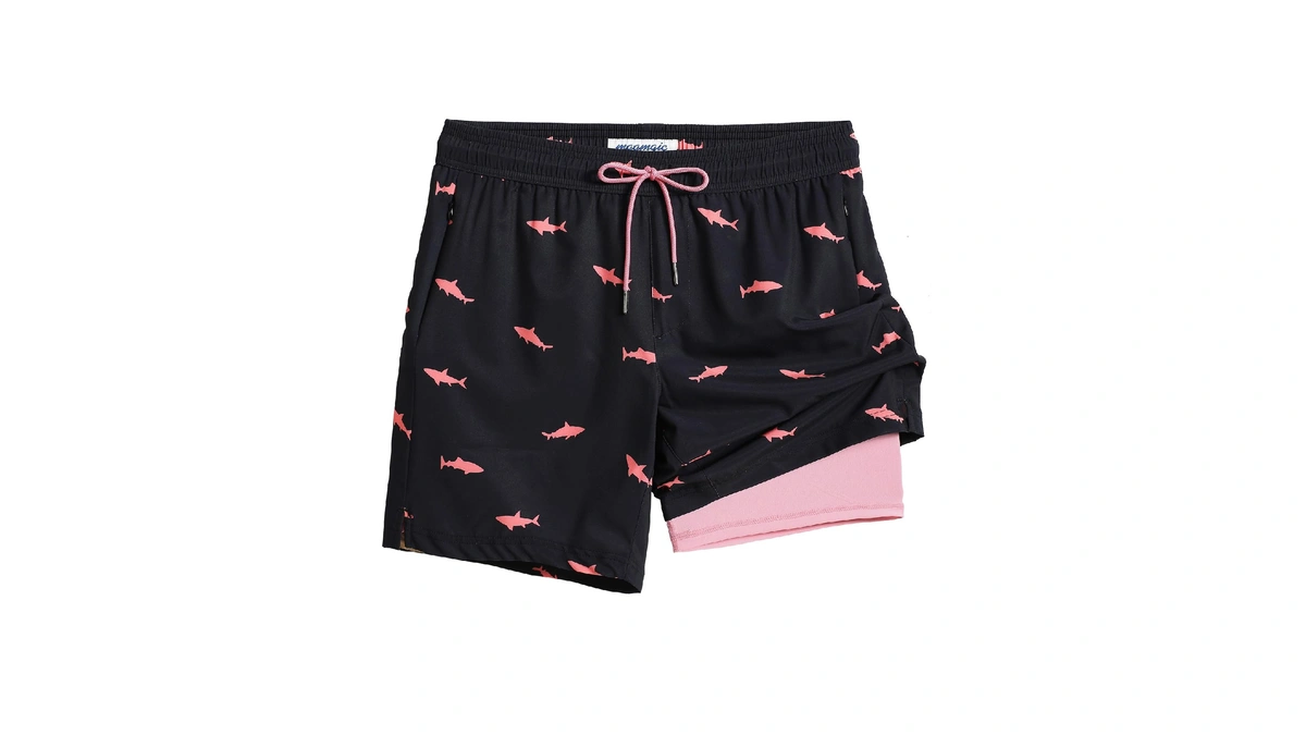 Maamgic Swim Trunks Men 2 In 1 Bathing Suit, Quick