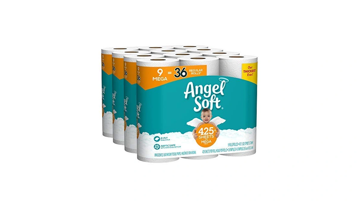 Angel Soft 9 Mega Rolls (case Of 4-9 Mega Roll