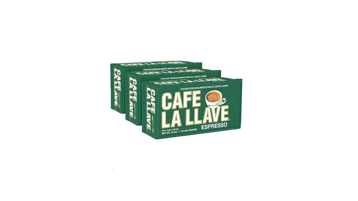 Café La Llave Espresso Ground Coffee, Dark Roast, 16 Oz,