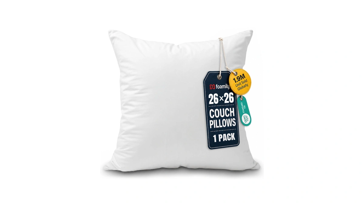 Amazon : Foamily Euro Pillow Insert White Pillows