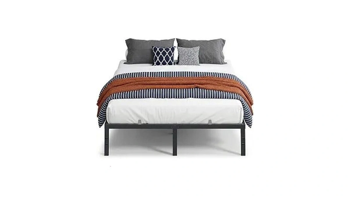 Vasagle Queen Metal Bed Frame 14 Inches Tall, 1100 Lb