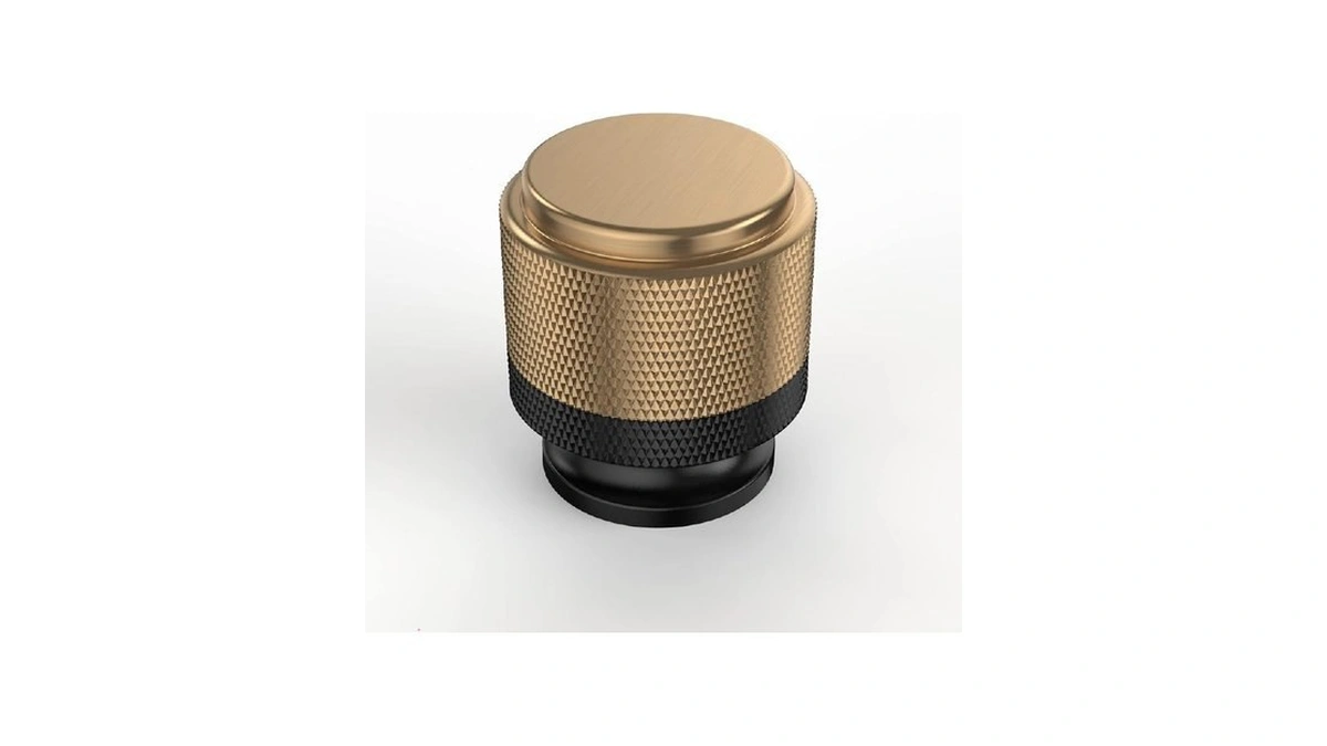 Asidrama 10 Pack Matte Black And Champagne Bronze Kitchen Knurled