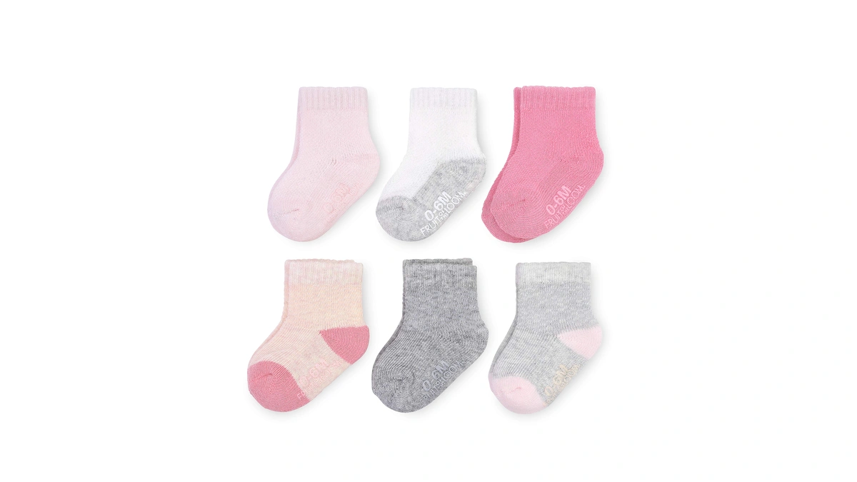 Fruit Of The Loom Baby 6-pack All Weather Crew-length Socks,