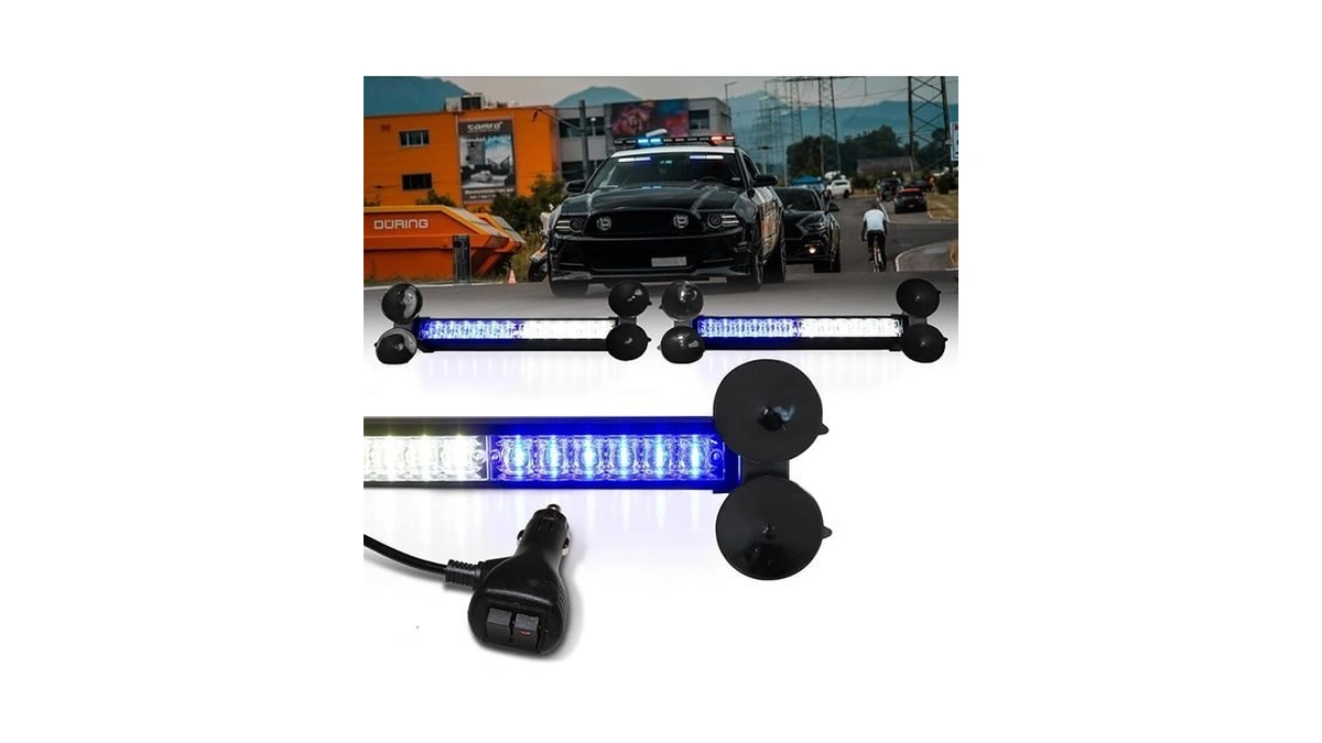 Lumenix 2x12 Inch Led Traffic Advisor Emergency Strobe Lights Bar