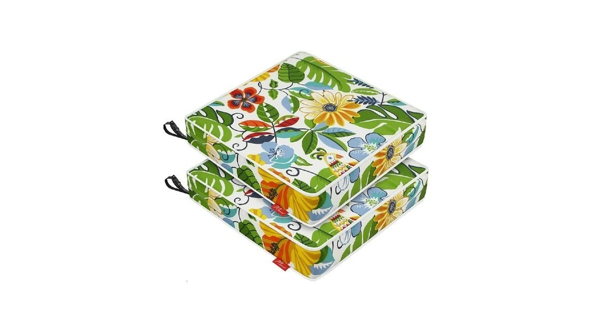 Pcinfuns Patio Chair Cushions 22x22 Inch, Water Repellent Outdoor Seat