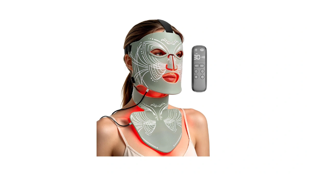 Pizentia Red Light Therapy Mask For Face & Neck For